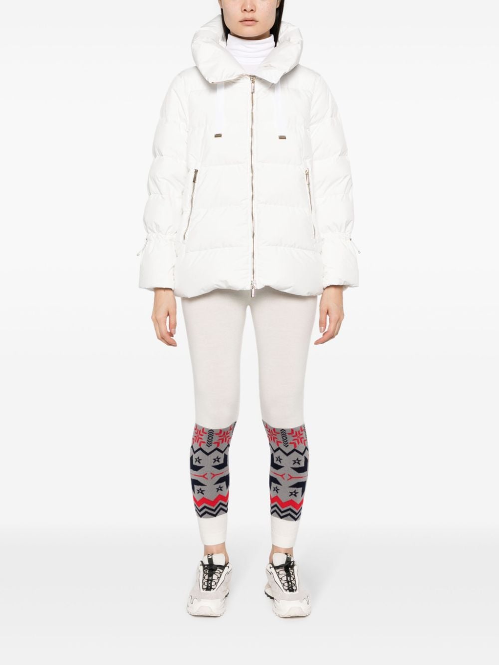 Shop Perfect Moment Nordic Wool Leggings In White