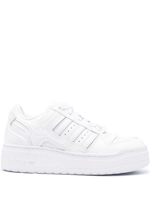 adidas logo-patch leather sneakers  WOMEN