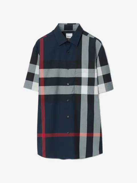 Burberry slim fit Check cotton shirt