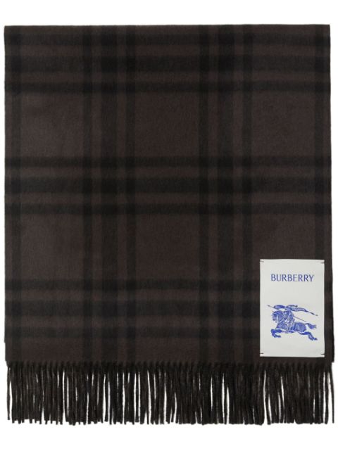 Burberry EKD checked cashmere scarf Women