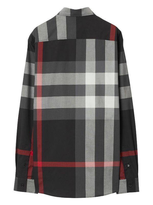 Burberry check-pattern chest-pocket Shirt - Farfetch