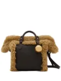 Burberry Shield shearling tote bag - Brown