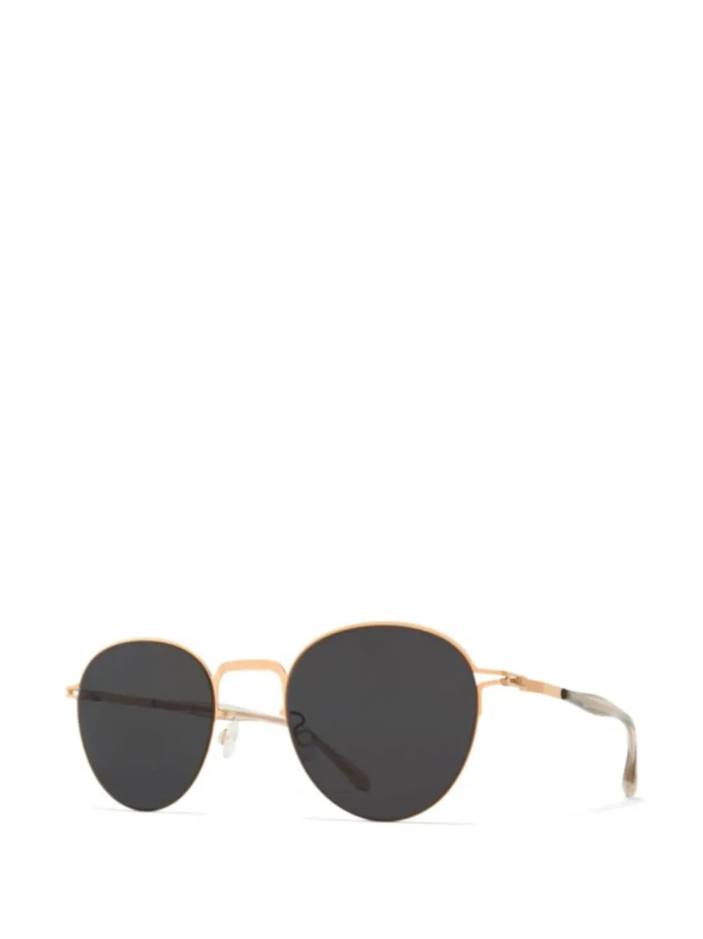 Mykita Tate zonnebril met half montuur Goud
