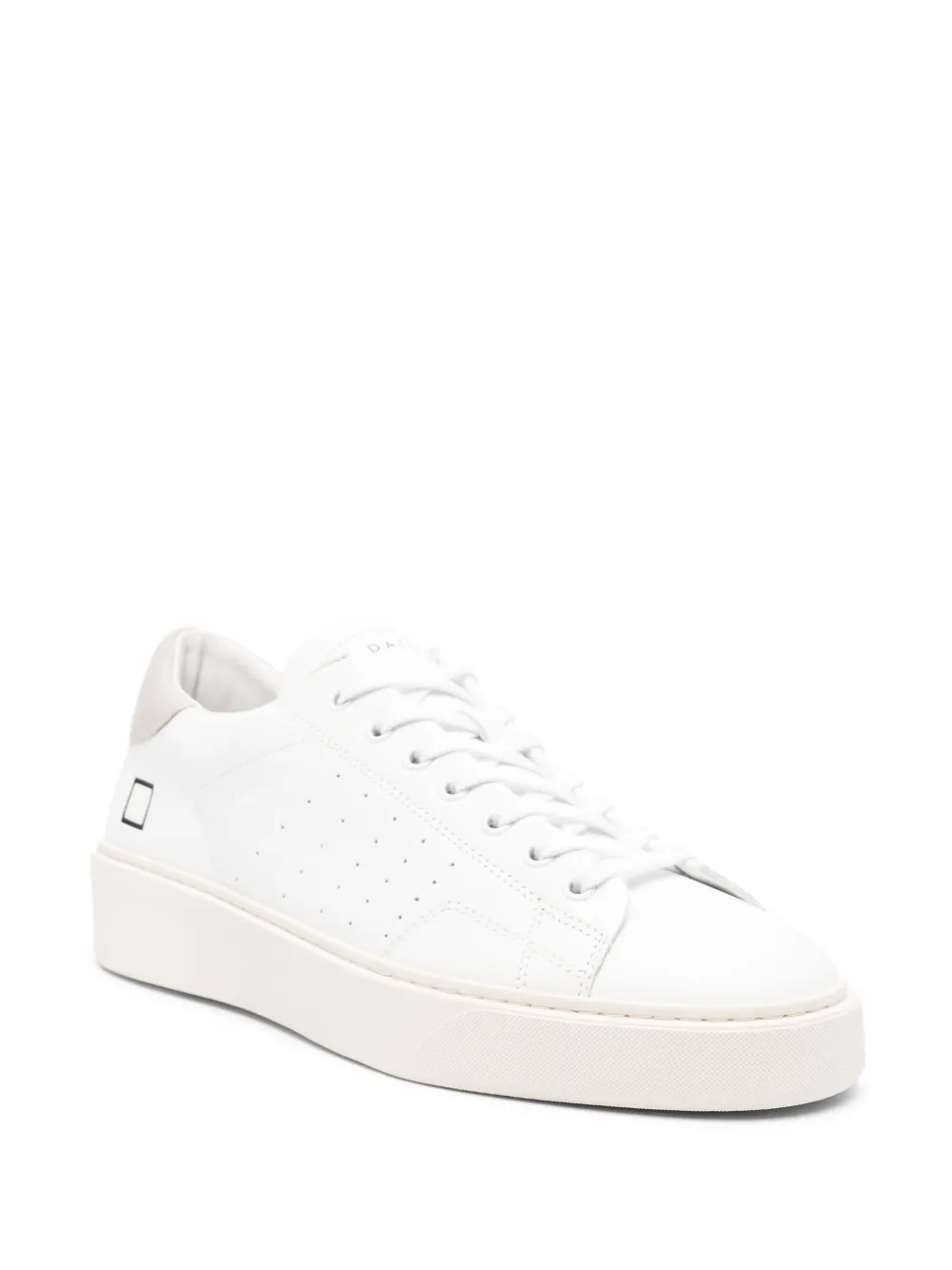 D.A.T.E. Base logo-print sneakers - Wit