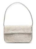 STAUD Tommy beaded shoulder bag - Silver