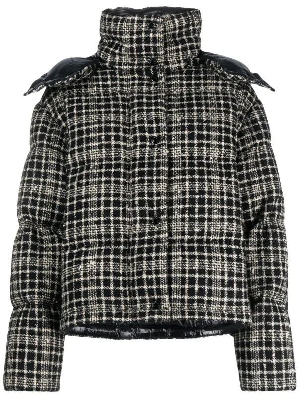 Moncler Outarde Checked Puffer Jacket Farfetch