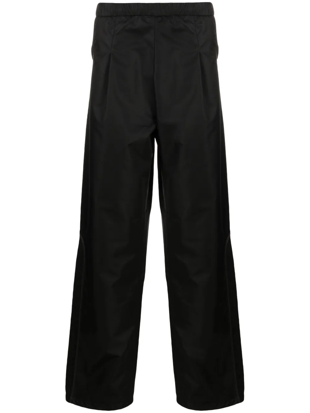 J.LAL pantalones elásticos con diseño recto y pinzas | negro | Image 1