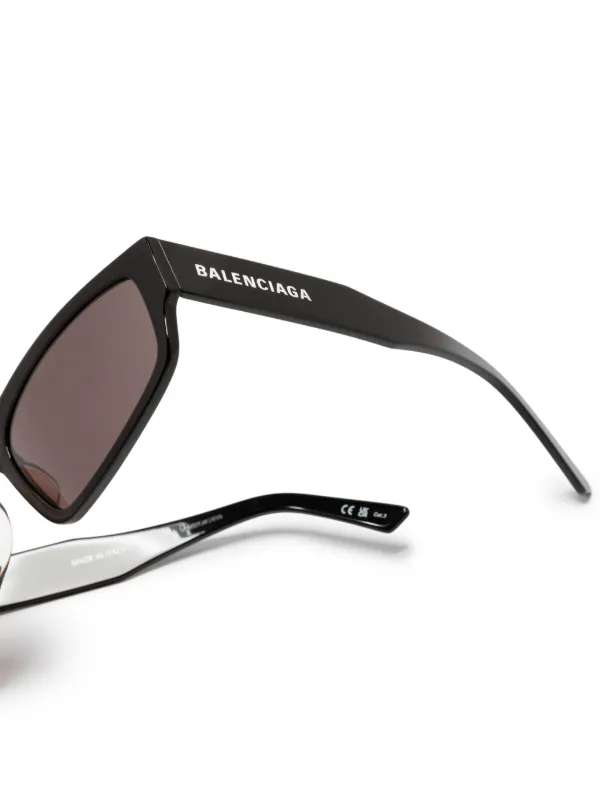 すぐ届く BALENCIAGA【紫外線対策に♪】D-frame ロゴ サングラス Balenciaga Eyewear Dynasty Dフレーム サングラス | ブラック