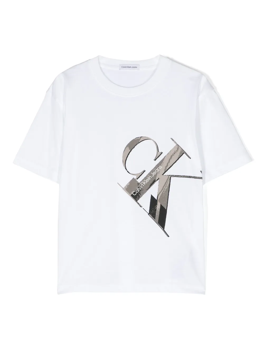 Calvin Klein Kids T-shirt met monogramprint Wit