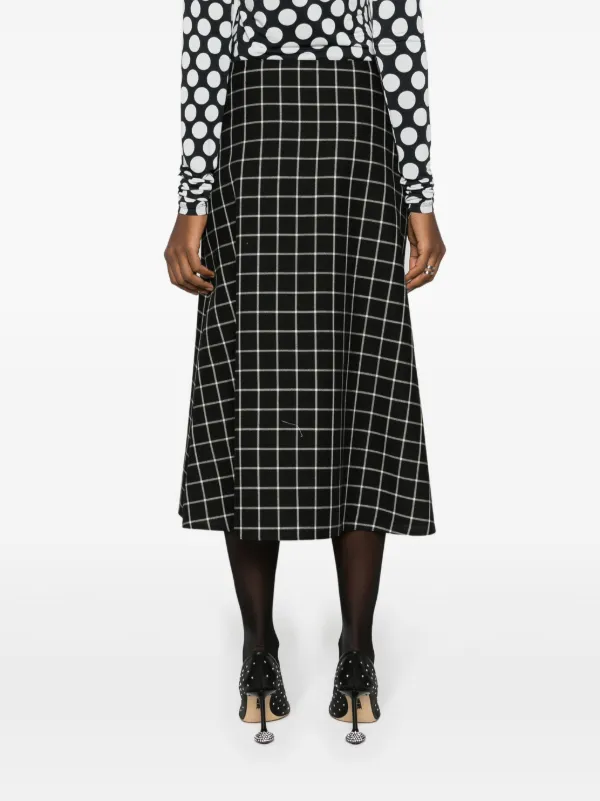 マルニ Marni Virgin Wool Midi Skirt Marni virgin-wool Midi Skirt | Black | FARFETCH