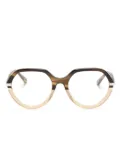 Chloé Eyewear two-tone marbled glasses - Brown