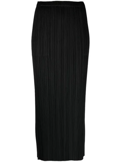 Pleats Please Issey Miyake falda midi Basics con diseño plisado