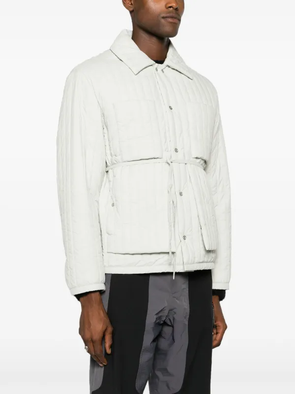 Craig Green Belted Quilted Shirt Jacket | Grey | FARFETCH