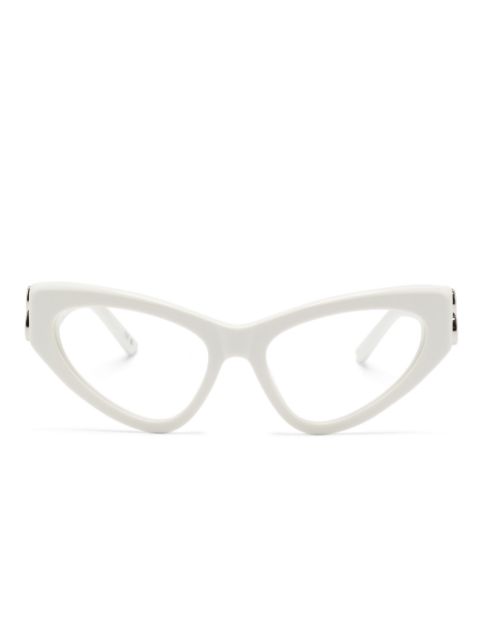 Balenciaga Eyewear logo-plaque cat-eye frame glasses Women