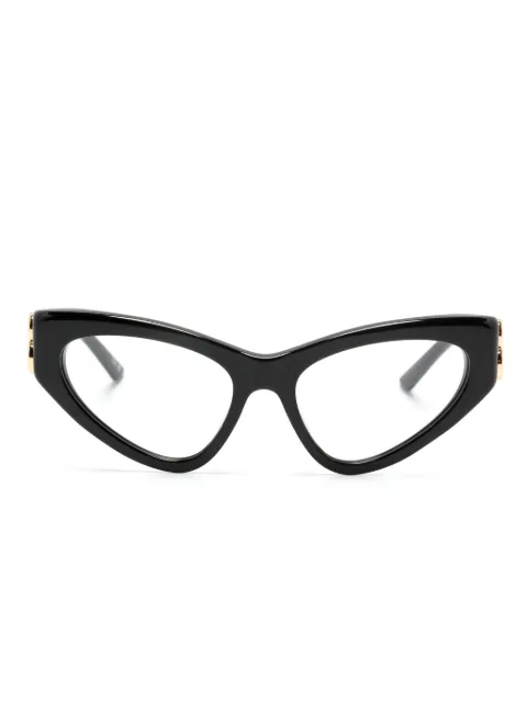 Balenciaga Eyewear lentes con armazón cat eye y placa del logo
