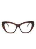 Balenciaga Eyewear Dynasty cat-eye glasses - Brown