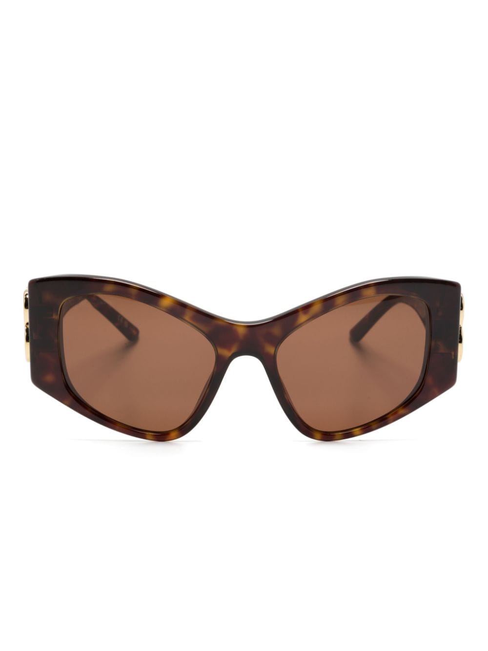 Balenciaga Dynasty Xl D-frame Sunglasses In Brown
