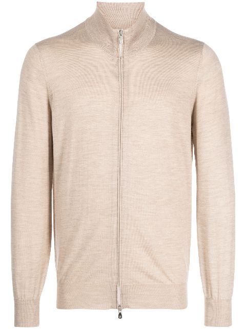 Brunello Cucinelli zip-up fine-knit cardigan Men