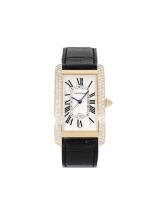 Cartier tank sale watch second hand