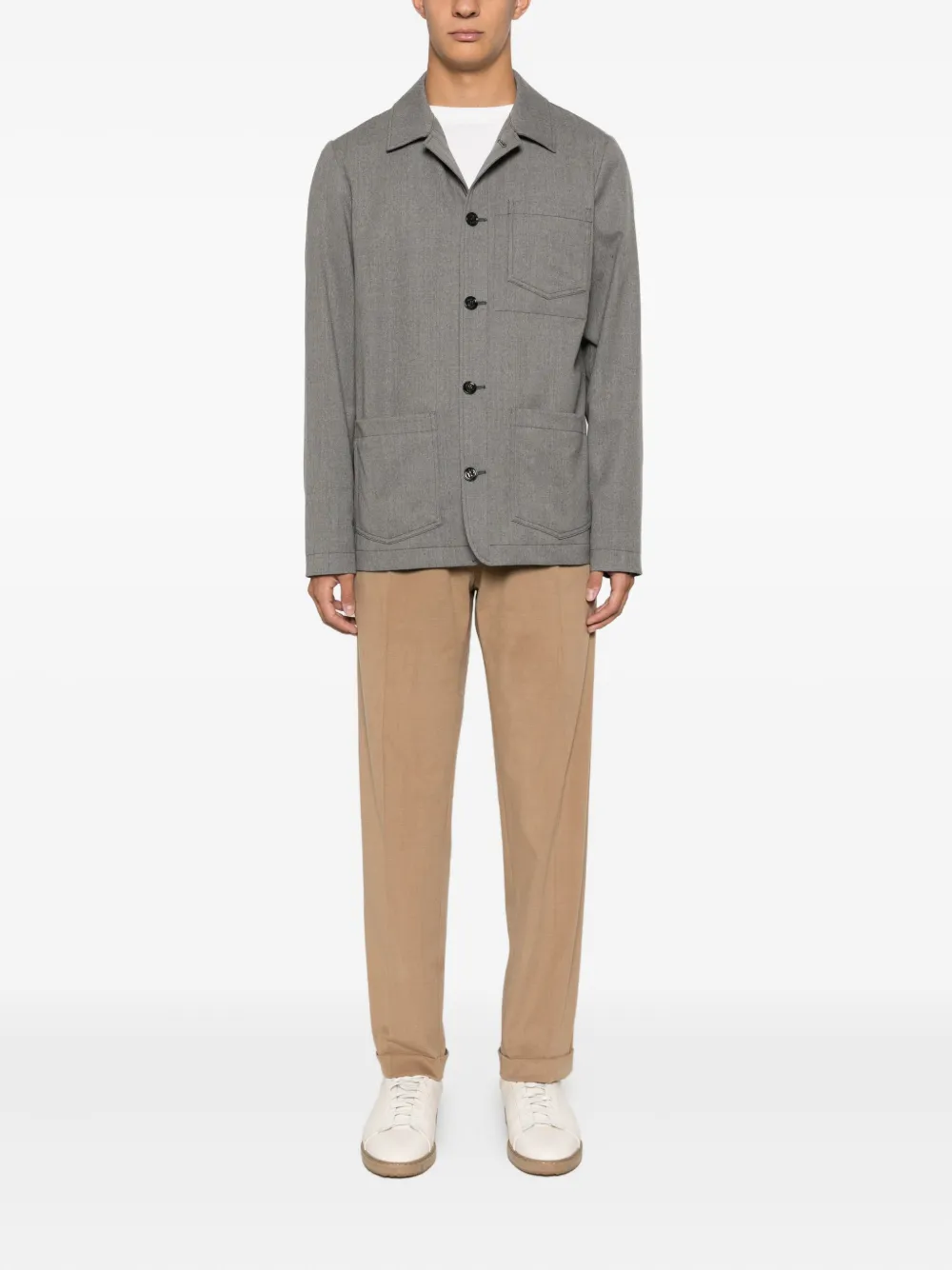 Altea button-up virgin-wool blend shirt jacket | Shirt Jackets | Image 2
