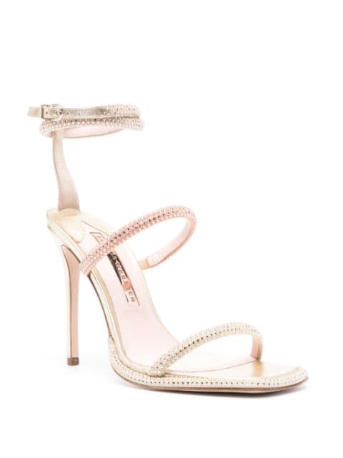 Callista 110mm leather sandals 