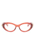 Gucci Eyewear GG1405O cat-eye frame transparent glasses - Red