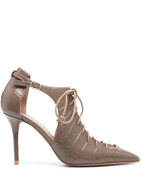 Malone Souliers Montana 85mm lace-up pumps