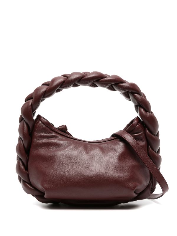 Espiga braided handle leather handbag by Hereu
