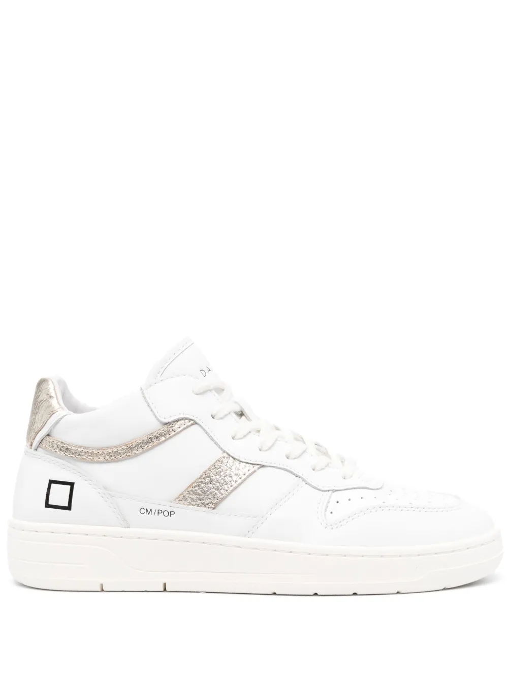 D.a.t.e. Court 2.0 Mid Pop Leather Trainers In White | ModeSens