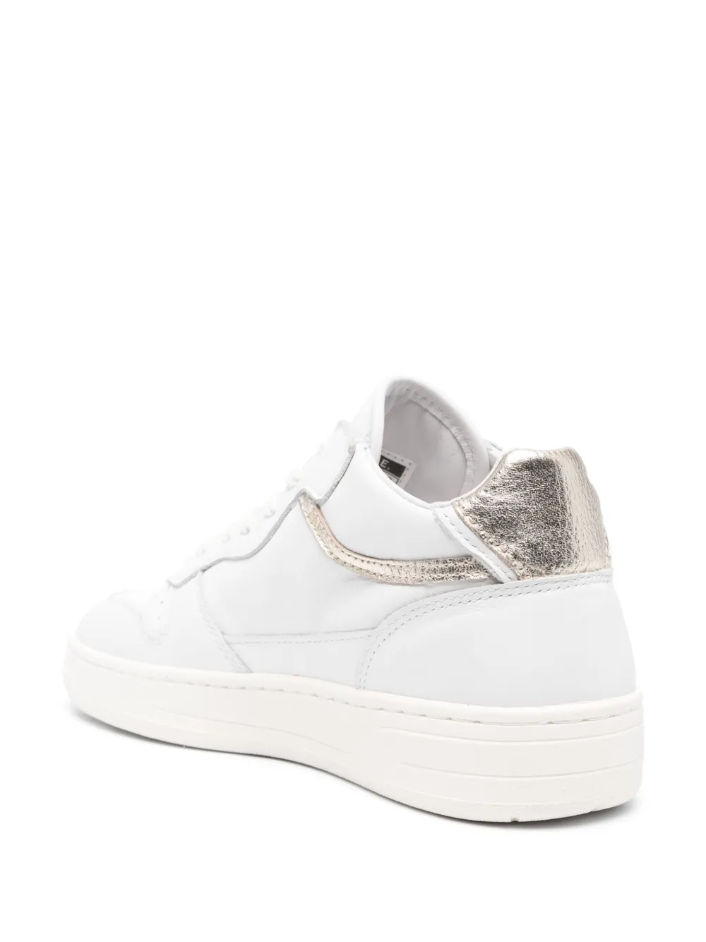 Court 2.0 Mid Pop Leather Sneakers In White