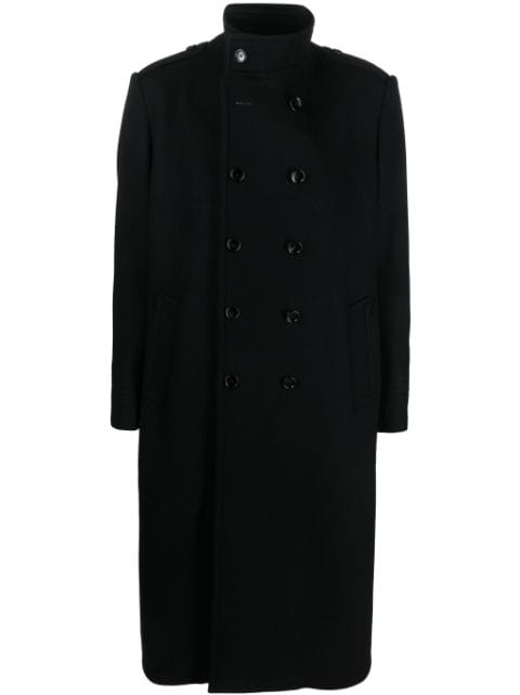 TOM FORD brushed double-breasted coat