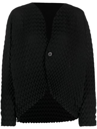 Issey Miyake Round Pleats geometric-pattern Jacket - Farfetch