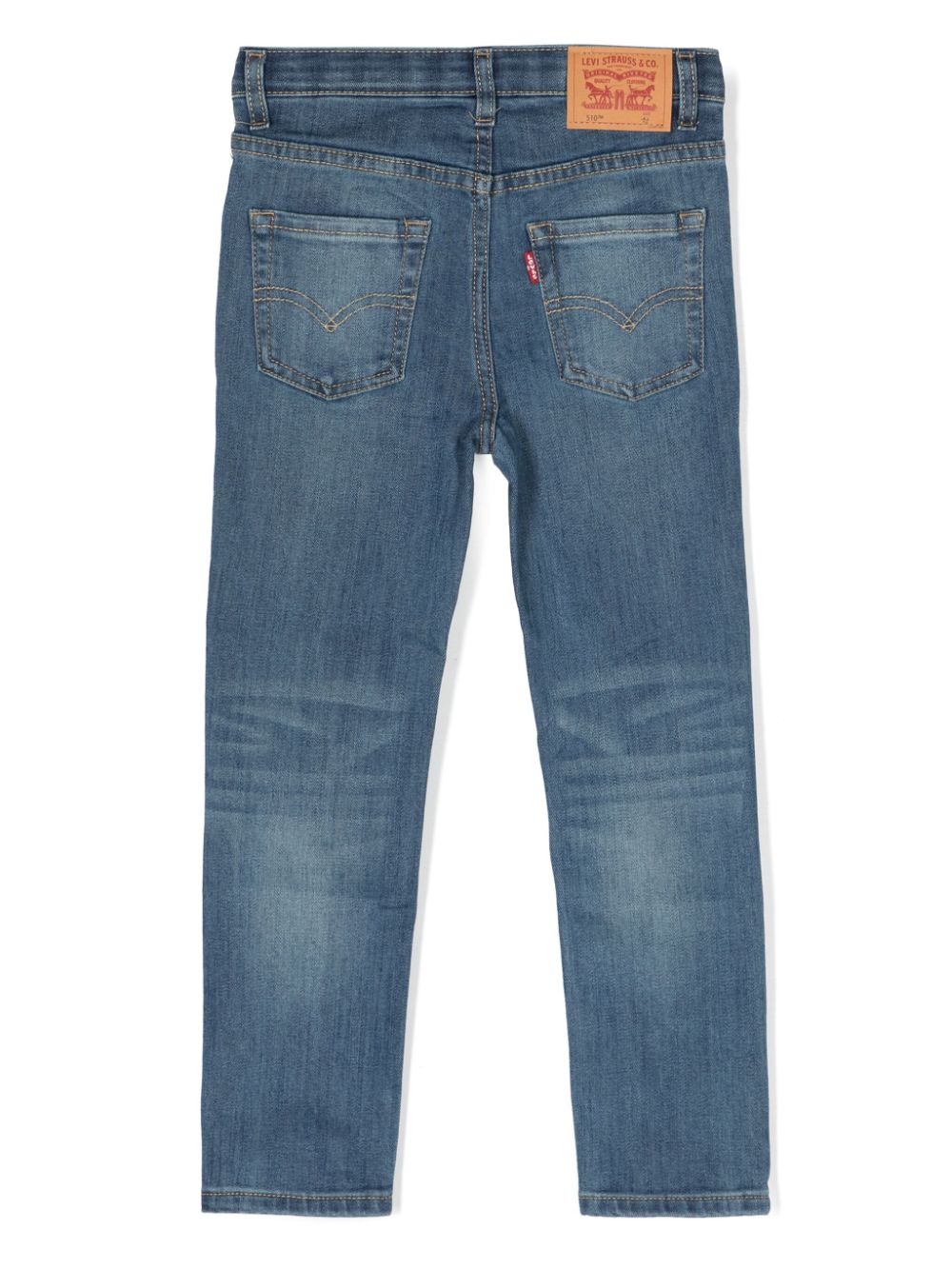 Shop Levi's 510™ Mid-rise Slim-cut Jeans In Blue