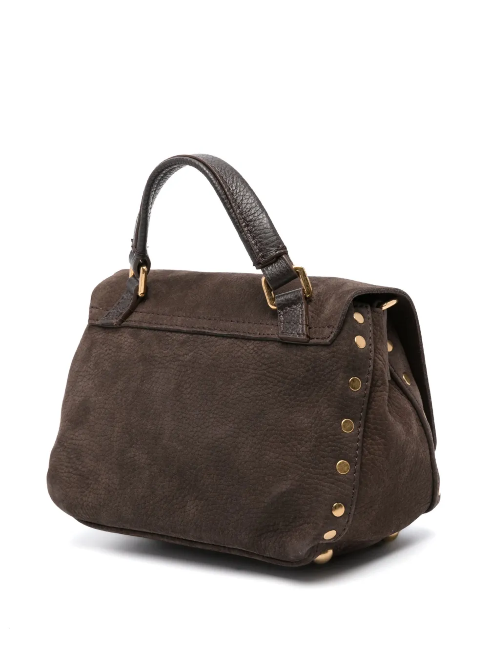 Zanellato Postina suede tote bag Bruin