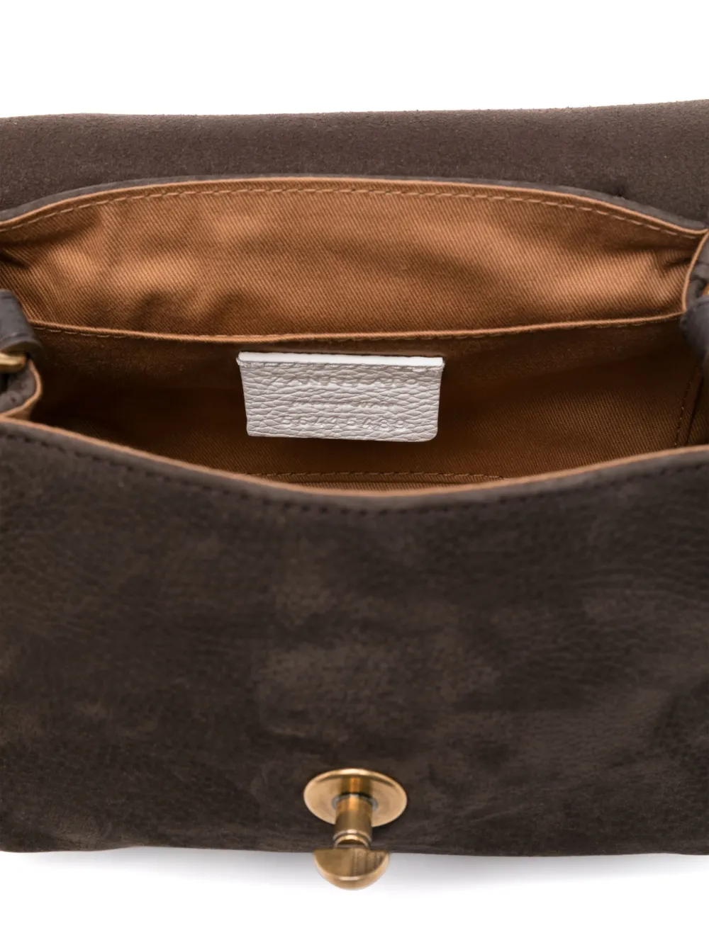 Zanellato Postina suede tote bag Bruin