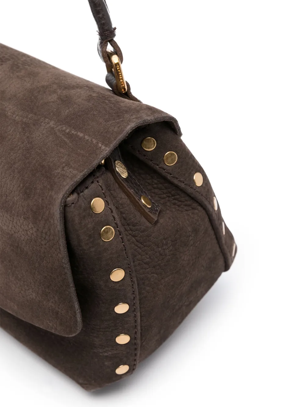 Zanellato Postina suede tote bag Bruin