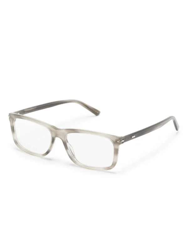 Gucci Eyewear GG1447O tortoiseshell effect rectangle frame Glasses Neutrals FARFETCH AE