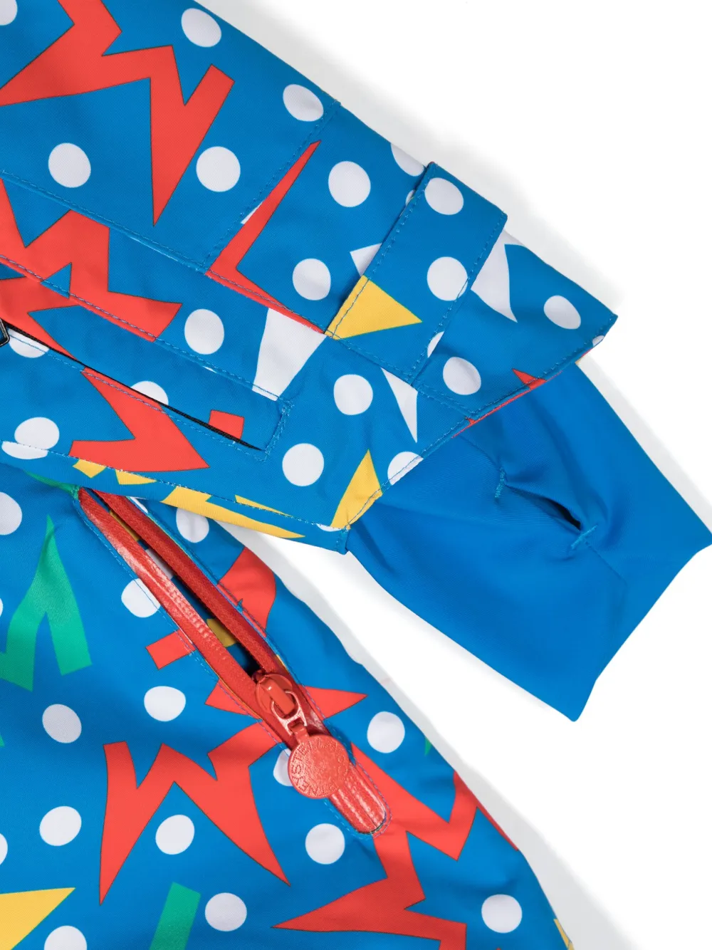 Stella McCartney Kids Gewatteerde overall met sterrenprint Blauw