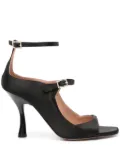 Malone Souliers Riley 90mm satin sandals - Black
