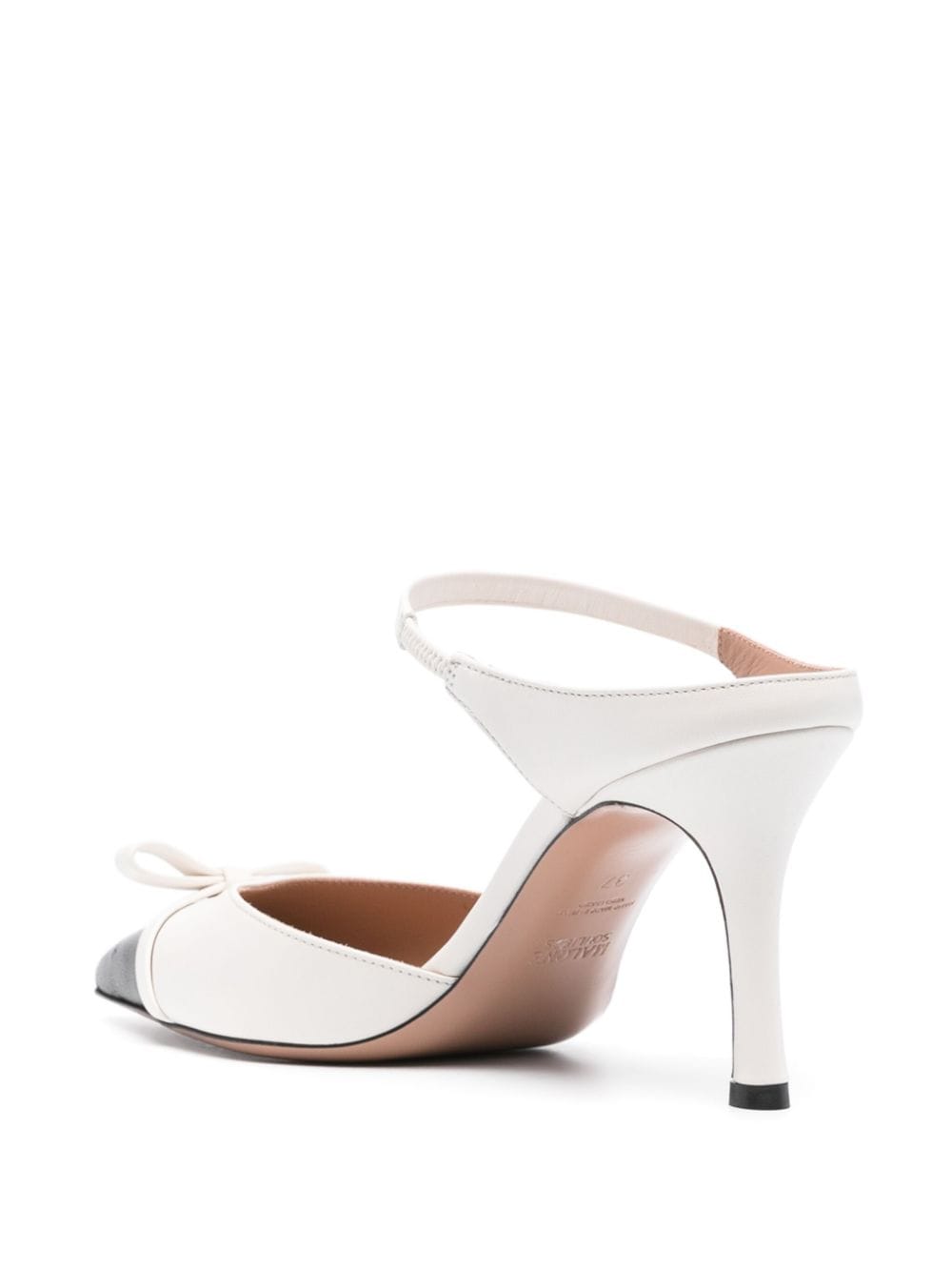 Shop Malone Souliers Blythe 80mm Leather Mules In White