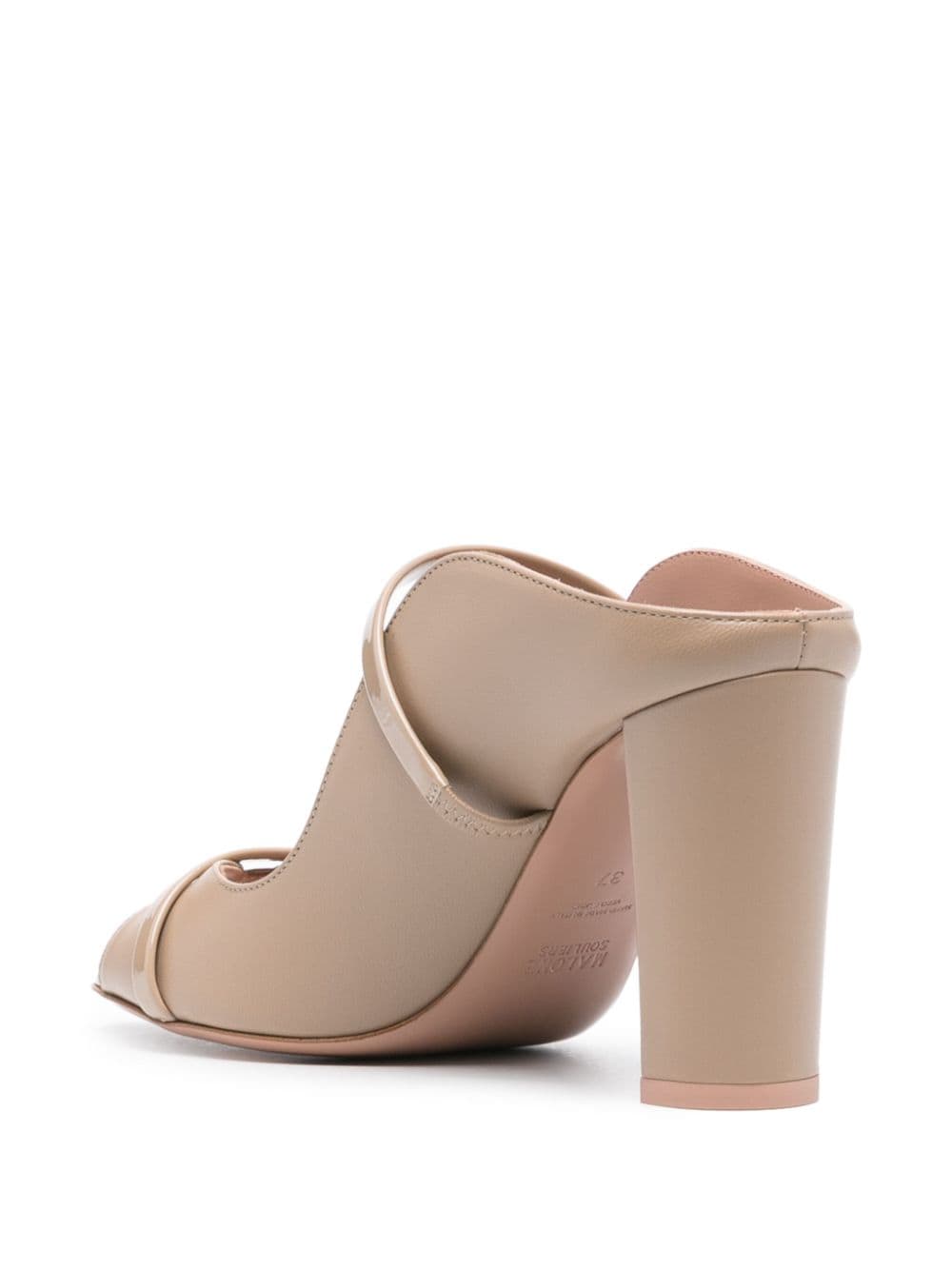 Shop Malone Souliers Norah 85mm Leather Mules In Neutrals