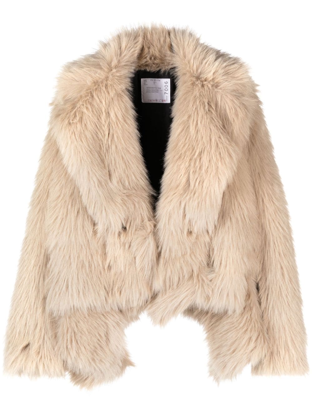 Sacai Jack met dubbele rij knopen Beige