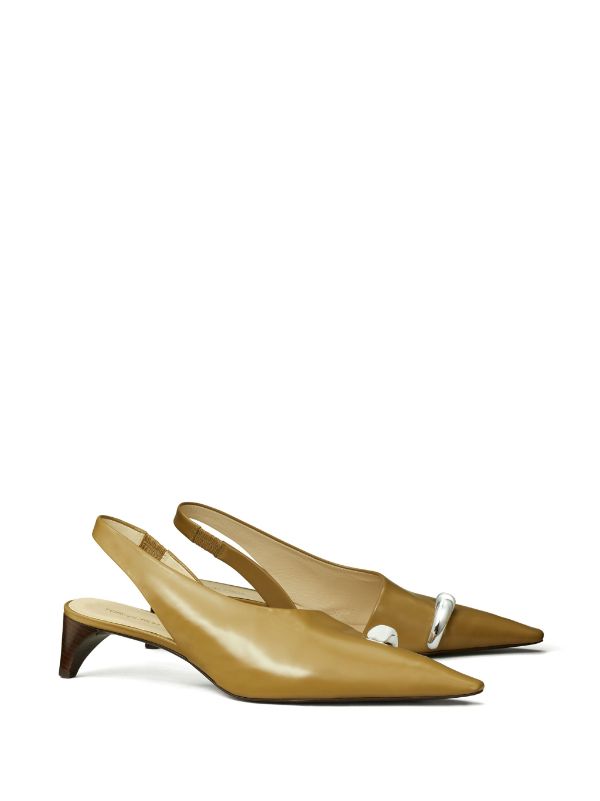 Tory burch discount pierced flat slingback