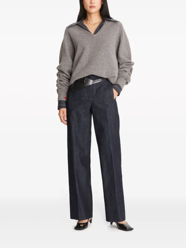 Tory Burch Selvedge straight-leg Jeans | Blue | FARFETCH