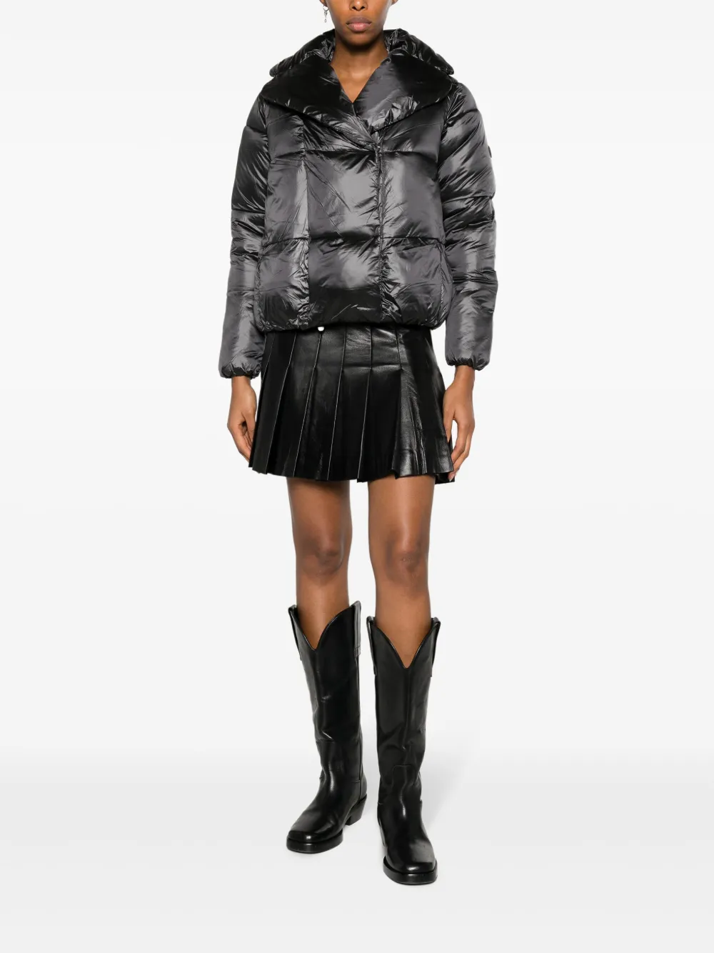 Save The Duck Ishya metallic padded jacket - Grijs