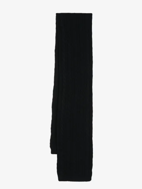 Sunspel cable-knit wool scarf 