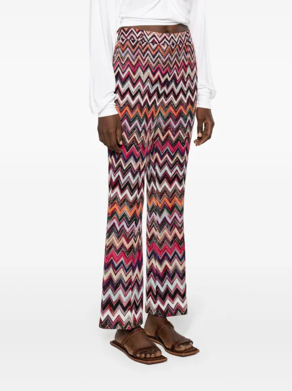 パンツ Missoni Zig Zag Pattern Lurex Knit Pants DS25SI0OBR00ZU-S91N6-3