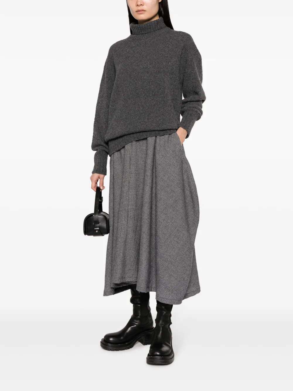 Société Anonyme handkerchief wool skirt - Grijs