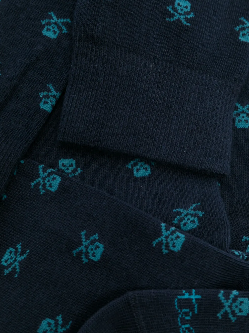 Altea Sokken met doodskopprint - Blauw