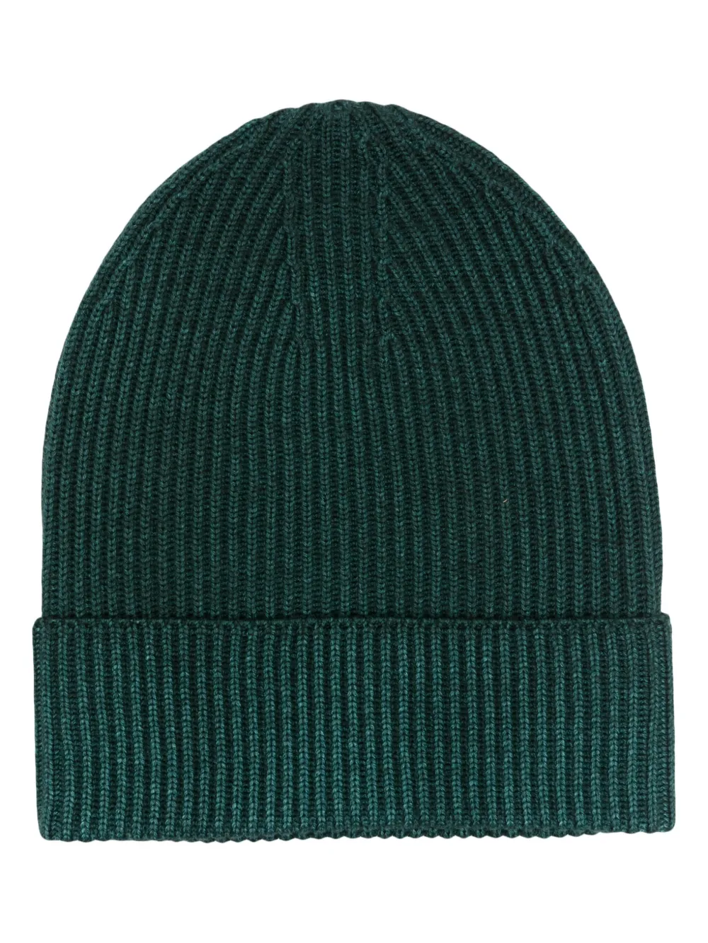 Altea bonnet en maille nervurée à ourlet retroussé | vert | Image 1